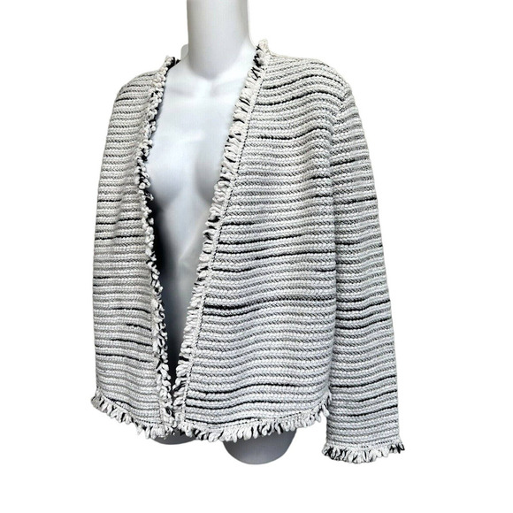 NIC+ZOE Soft Jacket Blazer Knitted Open‎ Front Chenille ~XL - Picture 1 of 4